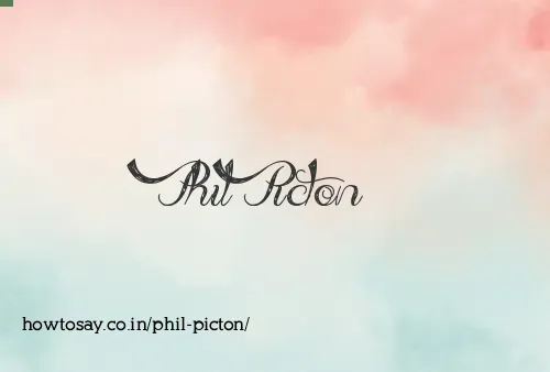 Phil Picton