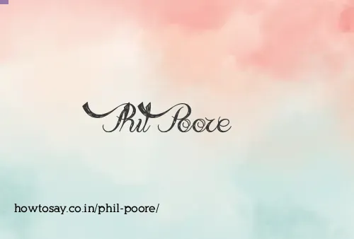 Phil Poore
