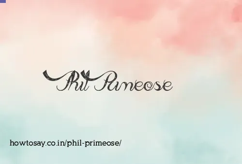 Phil Primeose