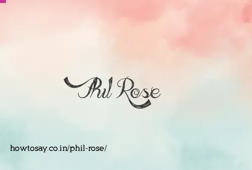 Phil Rose