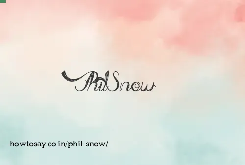 Phil Snow