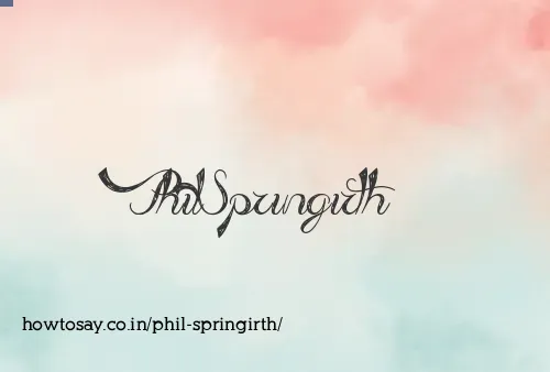 Phil Springirth
