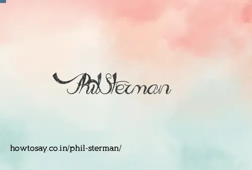 Phil Sterman