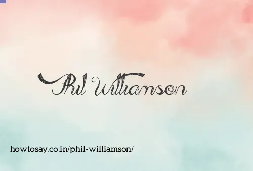 Phil Williamson