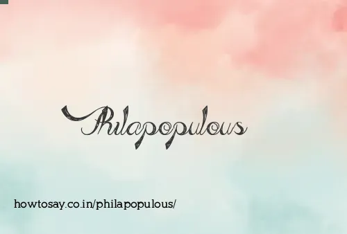 Philapopulous