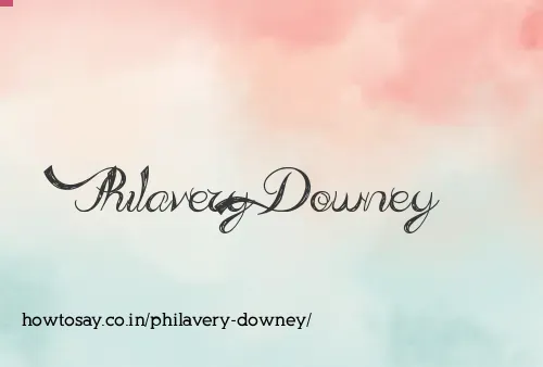 Philavery Downey