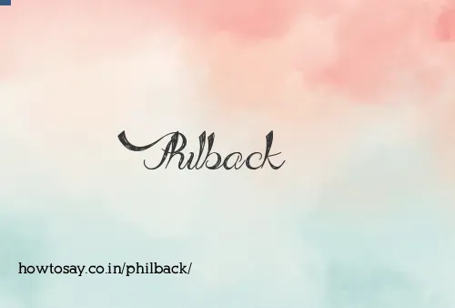 Philback