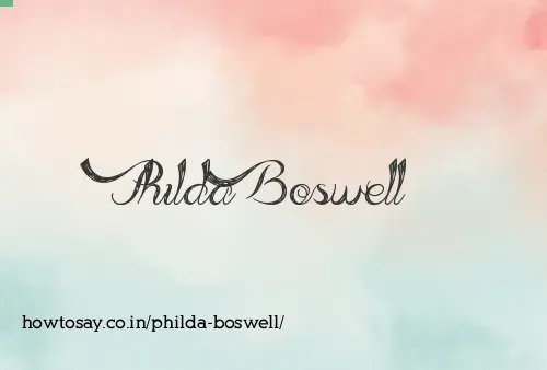 Philda Boswell