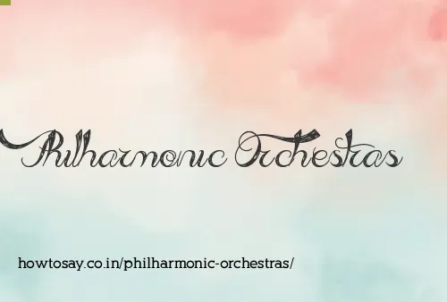 Philharmonic Orchestras