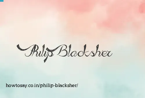 Philip Blacksher
