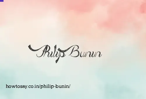 Philip Bunin