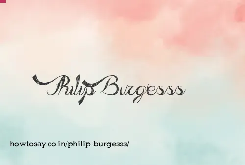 Philip Burgesss