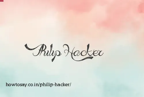 Philip Hacker