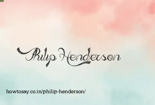 Philip Henderson