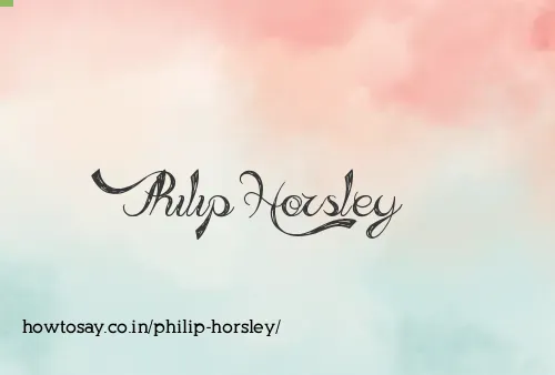 Philip Horsley