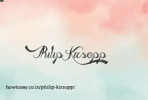 Philip Kirsopp