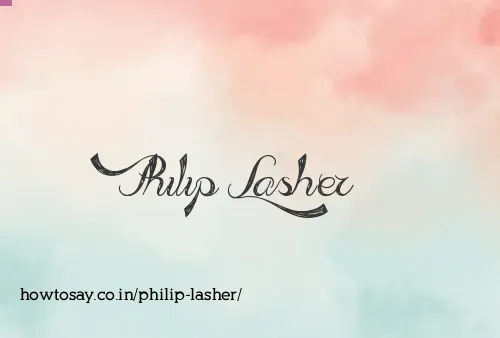 Philip Lasher