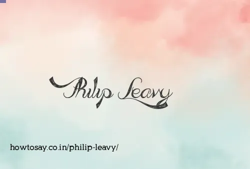 Philip Leavy