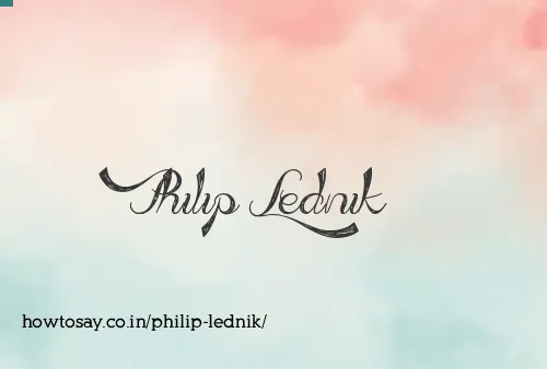 Philip Lednik