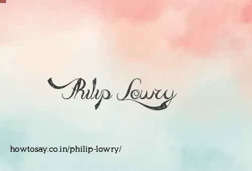 Philip Lowry