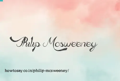 Philip Mcsweeney