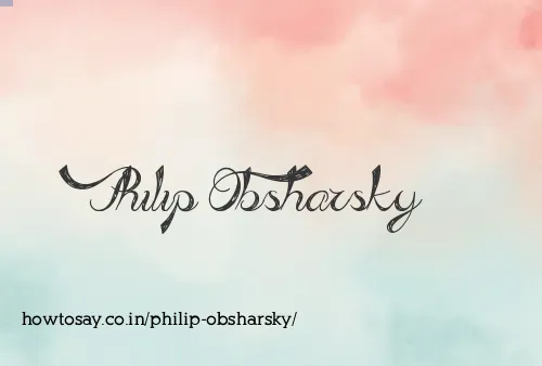 Philip Obsharsky