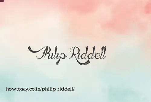 Philip Riddell