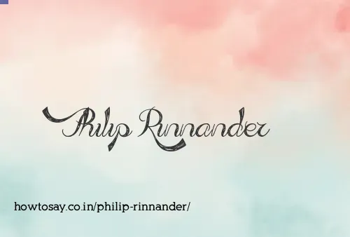 Philip Rinnander
