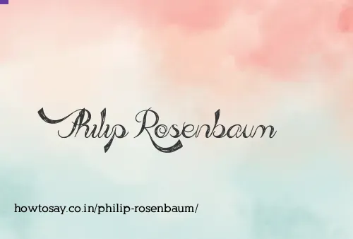 Philip Rosenbaum