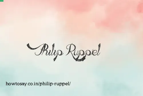 Philip Ruppel