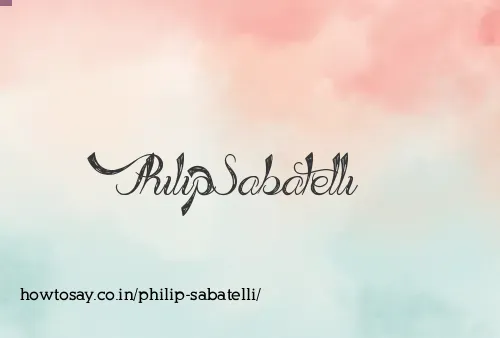 Philip Sabatelli