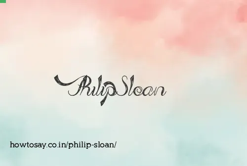 Philip Sloan