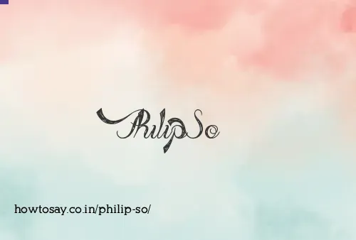 Philip So