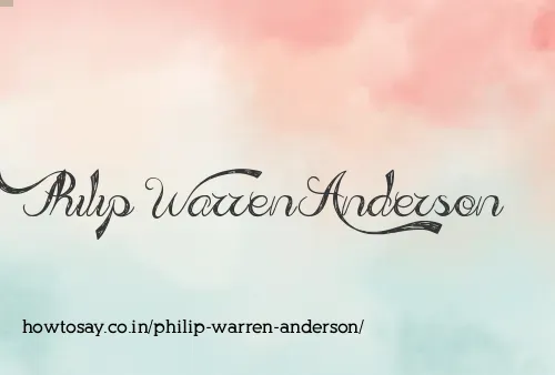 Philip Warren Anderson