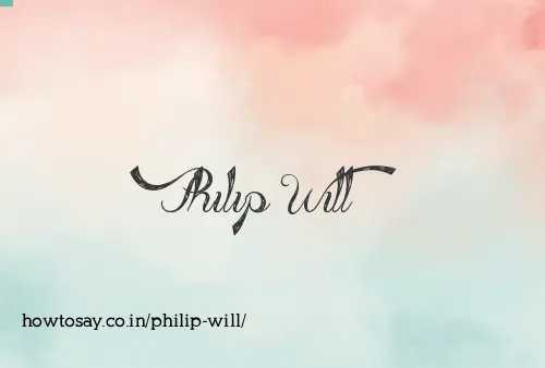 Philip Will