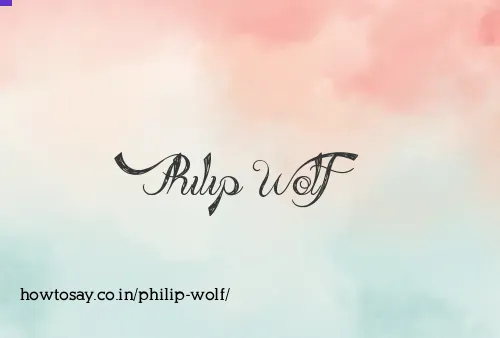Philip Wolf