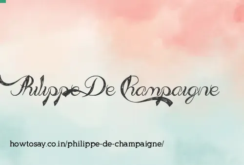 Philippe De Champaigne