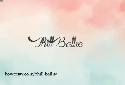 Phill Ballie