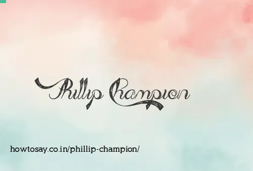 Phillip Champion