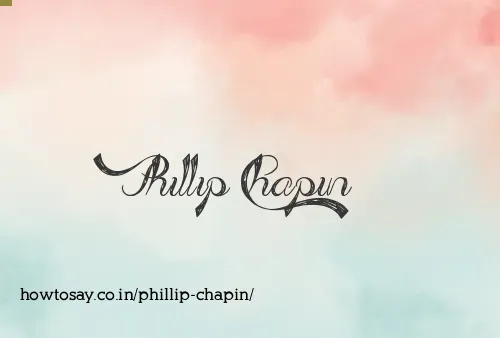 Phillip Chapin