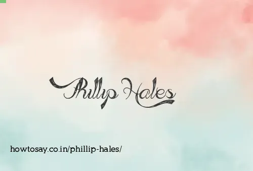 Phillip Hales