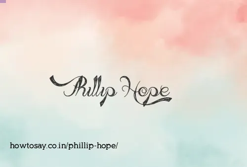 Phillip Hope