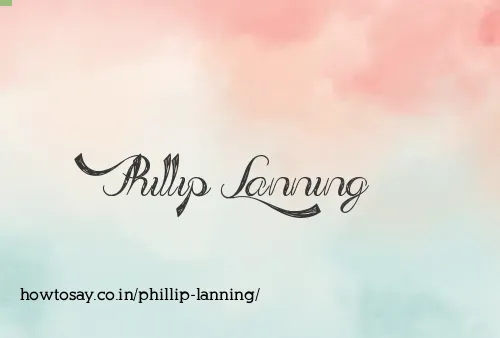 Phillip Lanning