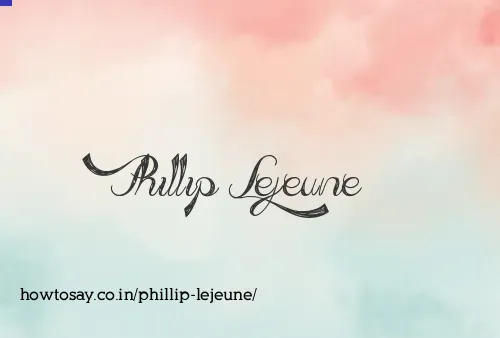 Phillip Lejeune