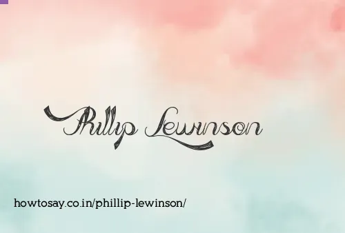 Phillip Lewinson