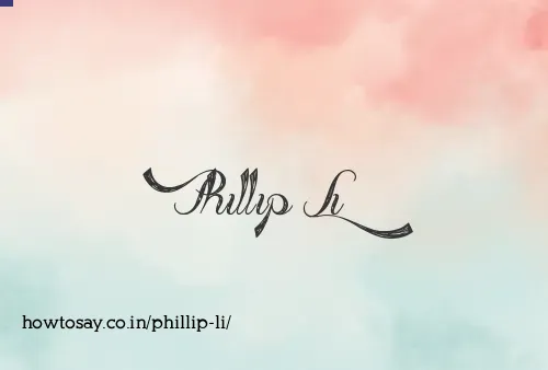 Phillip Li