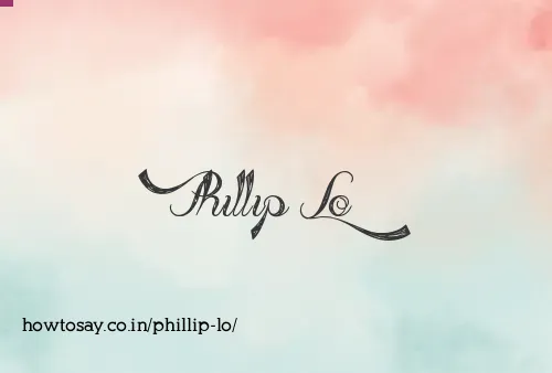 Phillip Lo