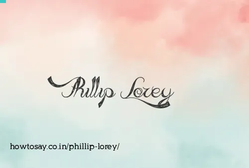 Phillip Lorey