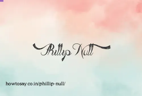 Phillip Null
