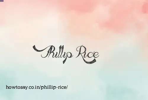 Phillip Rice